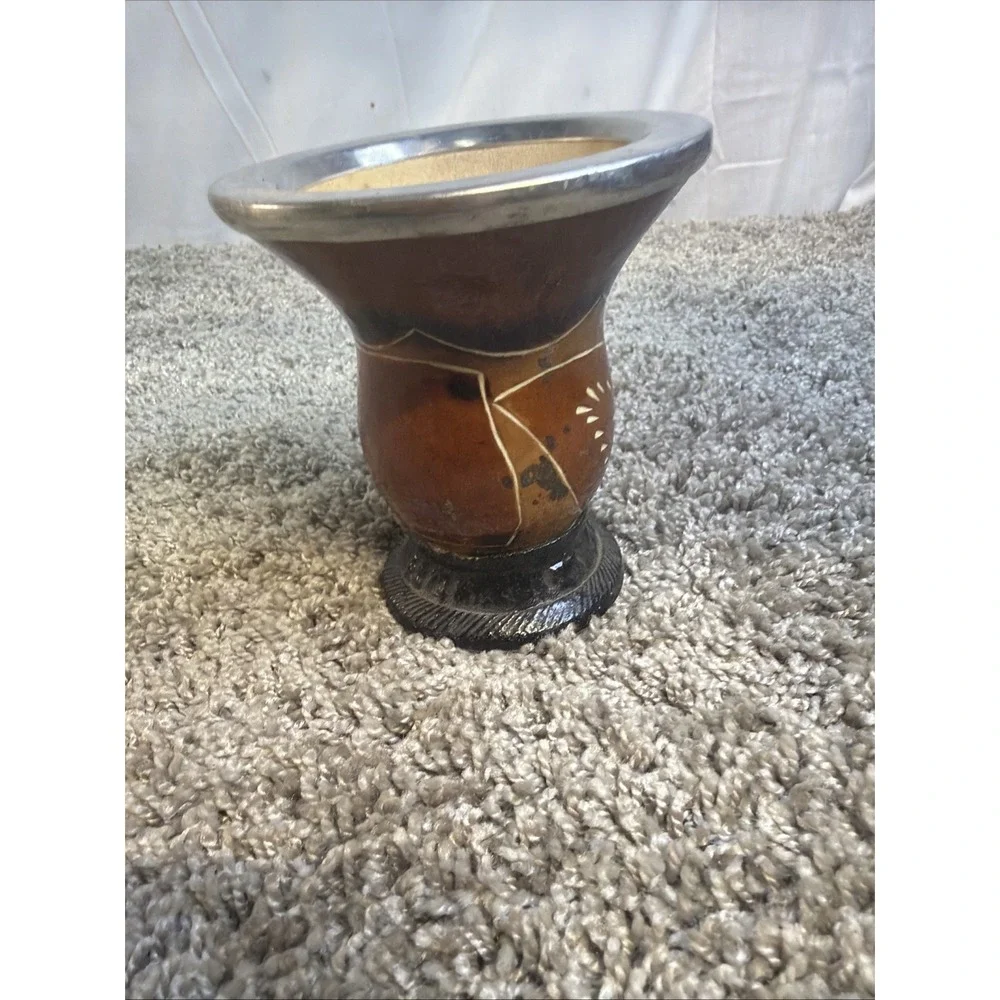Wood And Metal Vase From Curitiba With Craving All Around 5